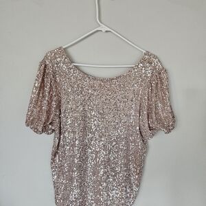 Society Gold Sequin Top